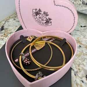 Vintage 5ct set Juicy Couture Gold and Silver Bracelet SetLike New Condition